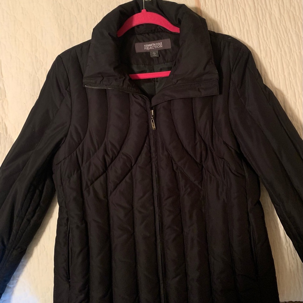 Kenneth Cole Reaction Black Puffer Jacket